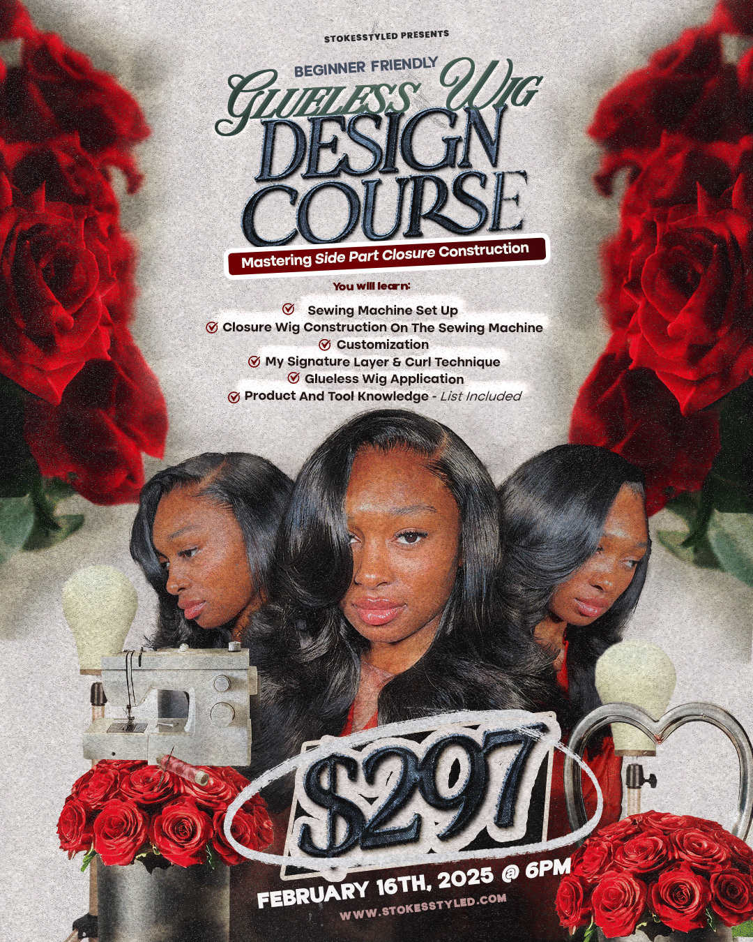 Glueless Wig Design Course